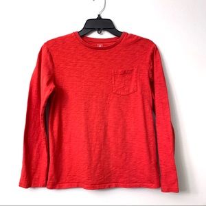 Gap Kids long sleeve shirt with pocket red 12 Xl